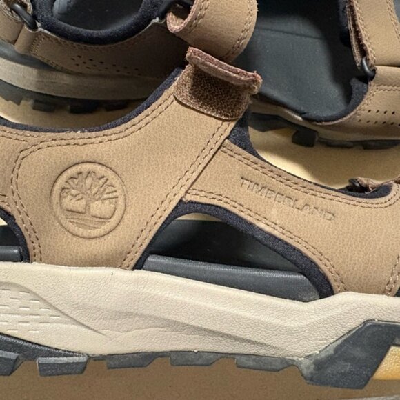 Timberland Lincoln Brown Leather Sandals Size 11 - Picture 4 of 5